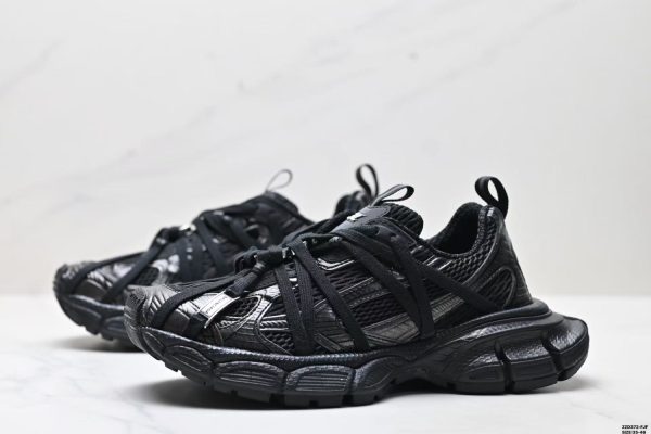 Balenciaga 3XL Phantom Sneakers - Retro Dad Shoes Black Unisex - Image 4