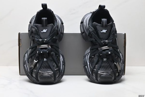 Balenciaga 3XL Phantom Sneakers - Retro Dad Shoes Black Unisex - Image 7