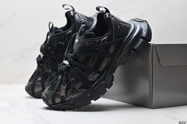 Balenciaga 3XL Phantom Sneakers - Retro Dad Shoes Black Unisex - Image 8