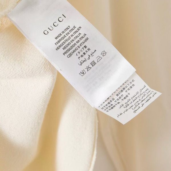 GUCCI Pineapple Logo Sweatshirt - Heavyweight Unisex White/Apricot - Image 7
