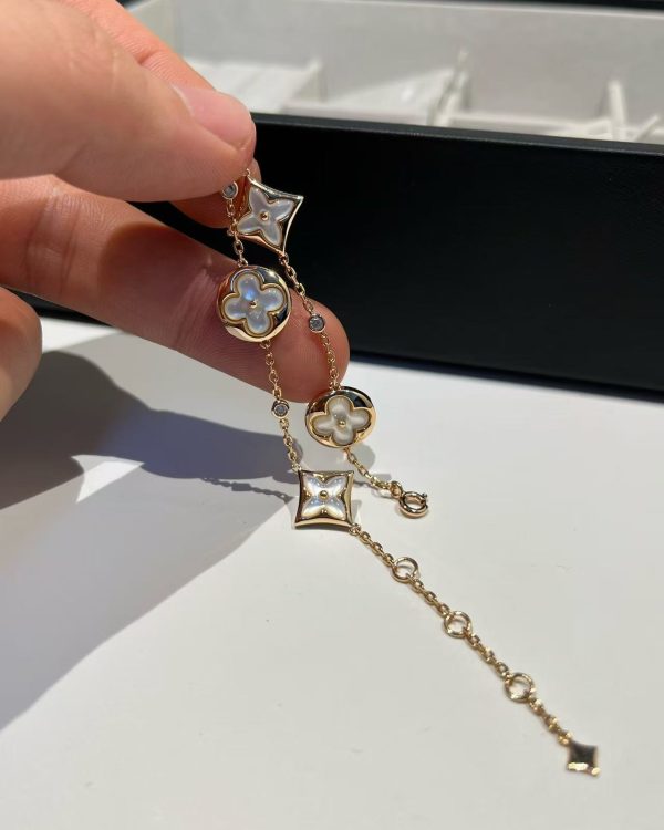 Louis Vuitton Color Blossom Bracelet - Rose Gold White MOP - Image 3