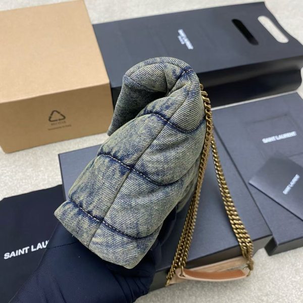 YSL Loulou Denim Quilted - Image 3