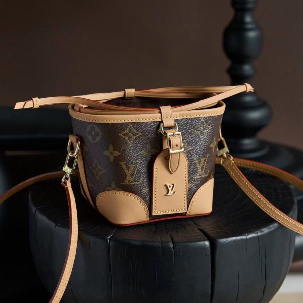 LV Monogram Reverse Bucket Bag - Image 2