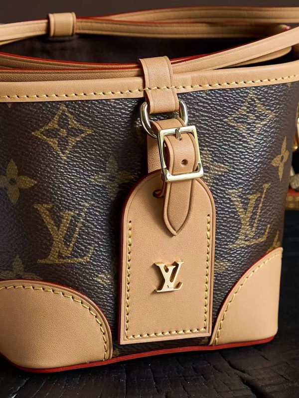 LV Monogram Reverse Bucket Bag - Image 6