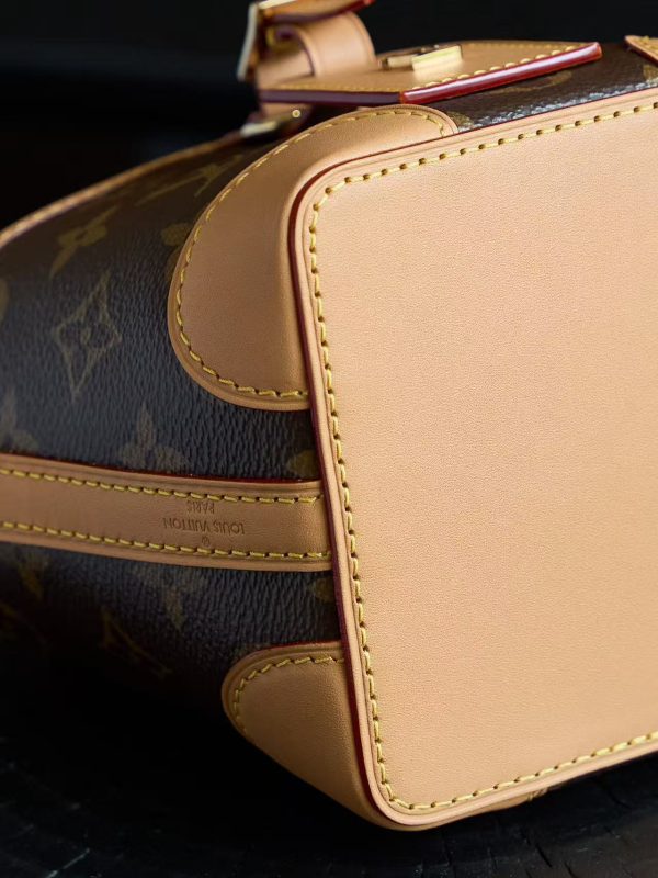 LV Monogram Reverse Bucket Bag - Image 9