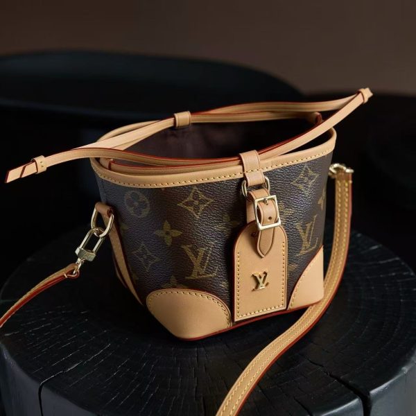 LV Monogram Reverse Bucket Bag - Image 3