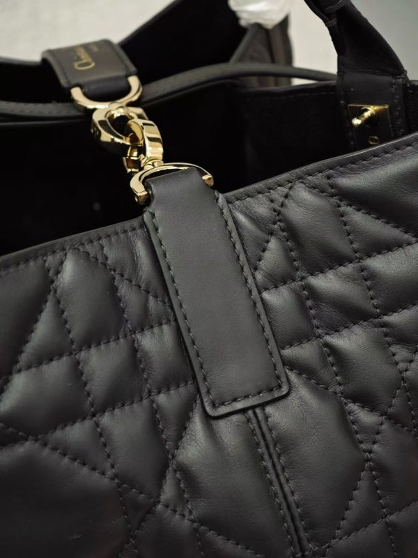 Dior Macrocannage Tote - Black Medium - Image 11