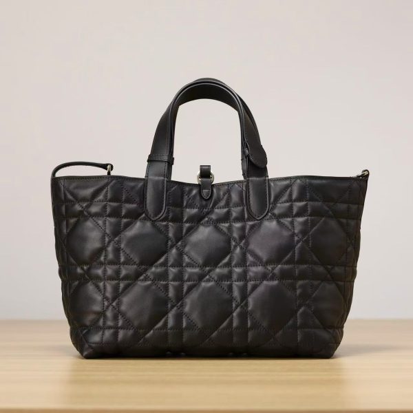 Dior Macrocannage Tote - Black Medium - Image 2
