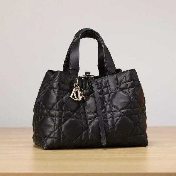 Dior Macrocannage Tote - Black Medium - Image 3