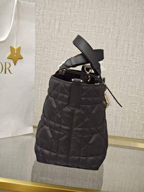 Dior Macrocannage Tote - Black Medium - Image 9