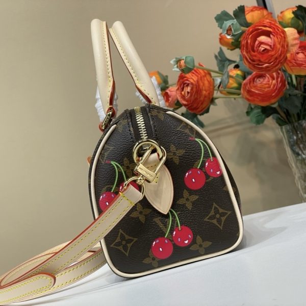 Louis Vuitton x Murakami Speedy 20 Bandoulière - Cherry Monogram Limited Edition - Image 2
