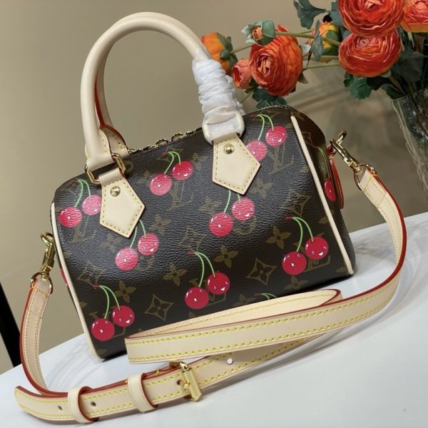 Louis Vuitton x Murakami Speedy 20 Bandoulière - Cherry Monogram Limited Edition - Image 3