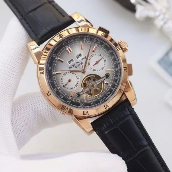 Patek Philippe Prestige Automatic Men’s Watch - 42mm Stainless Steel & Leather Strap