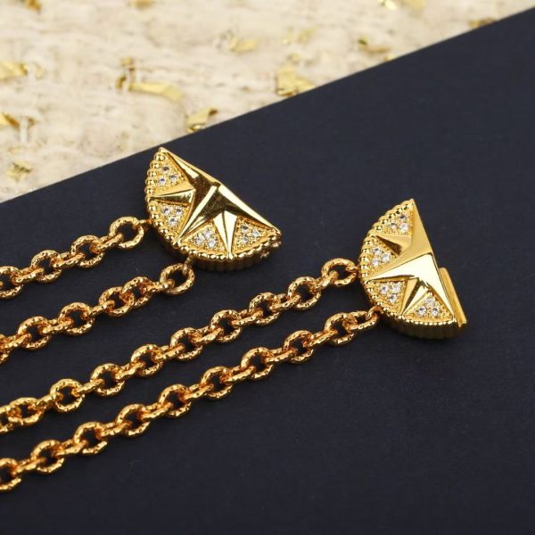 Dior Compass Rose Necklace - Gold & Gemstone Pendant - Image 6